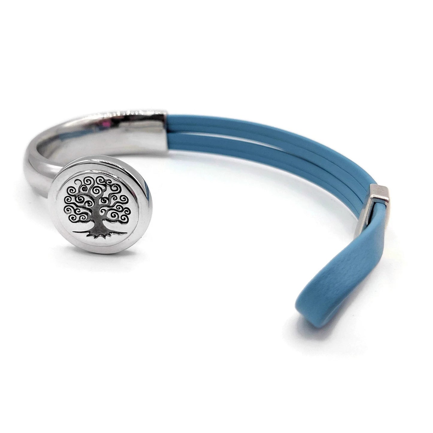 Prostate Cancer Tree of Life Half Cuff Bracelet