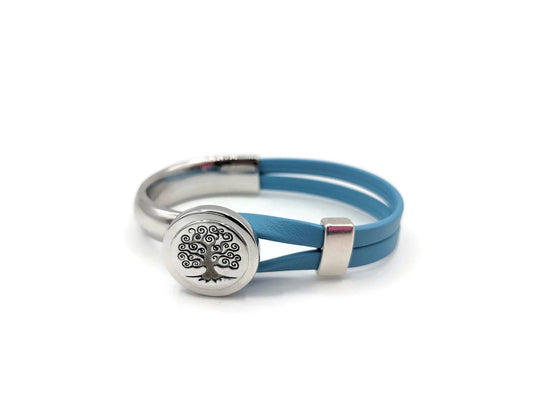 Prostate Cancer Tree of Life Half Cuff Bracelet