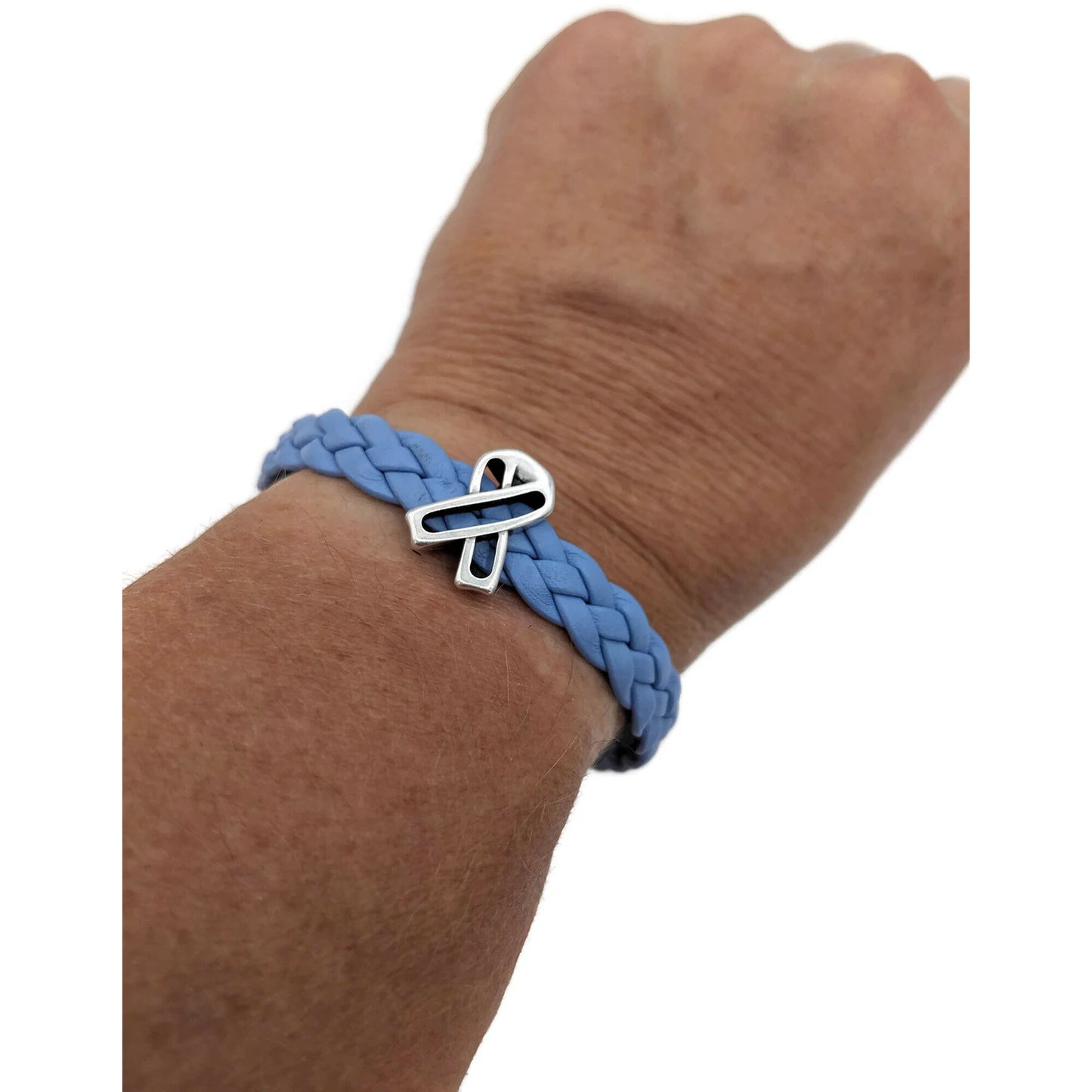 Periwinkle Braided Leather | Stomach Cancer l Anorexia l Esophageal Cancer l Gastric Cancer l Small Intestine Cancer