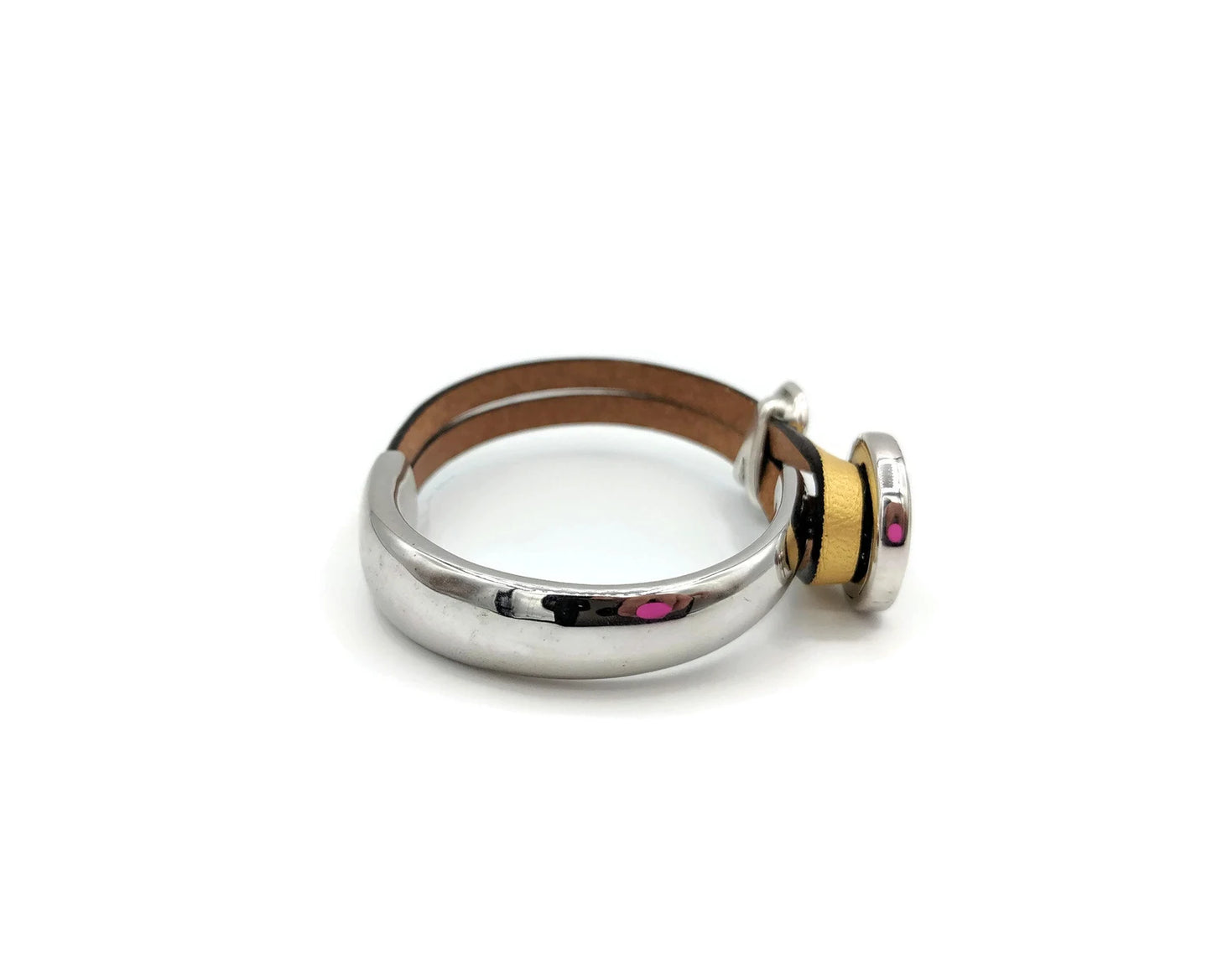Childhood Cancer Tree of Life Half Cuff Bracelet