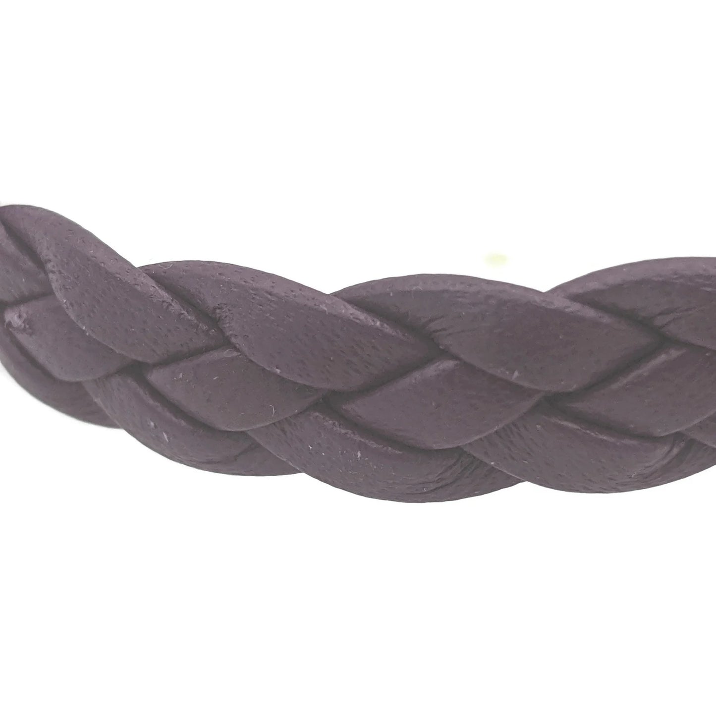Pancreatic Leather Braided Cancer Awareness Bracelet