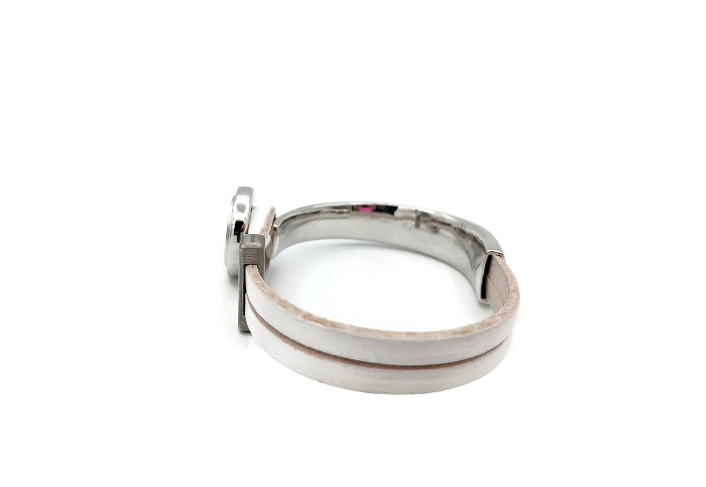 Lung Cancer Leather Tree of Life Half Cuff
