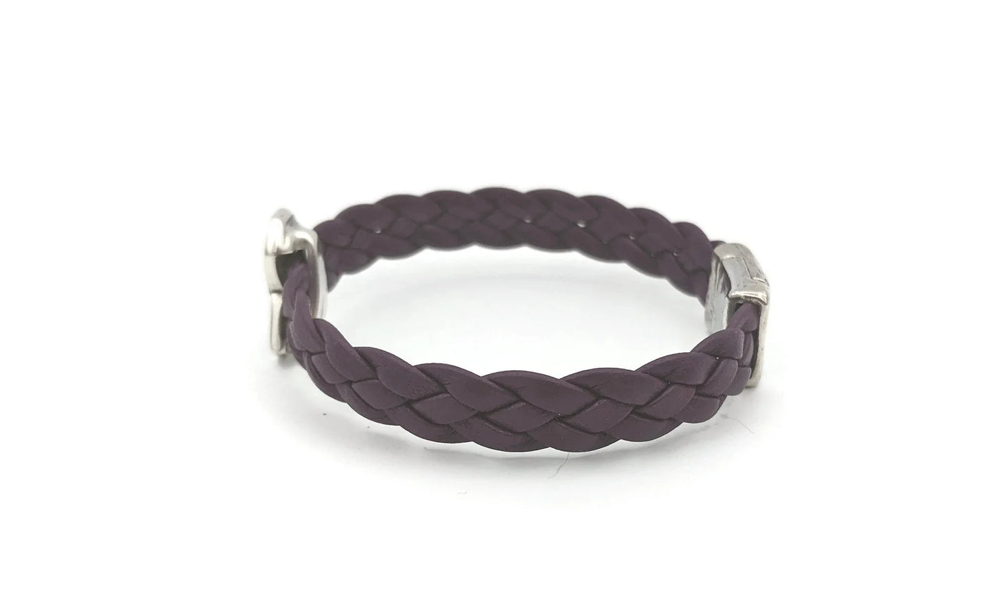 Pancreatic Leather Braided Cancer Awareness Bracelet