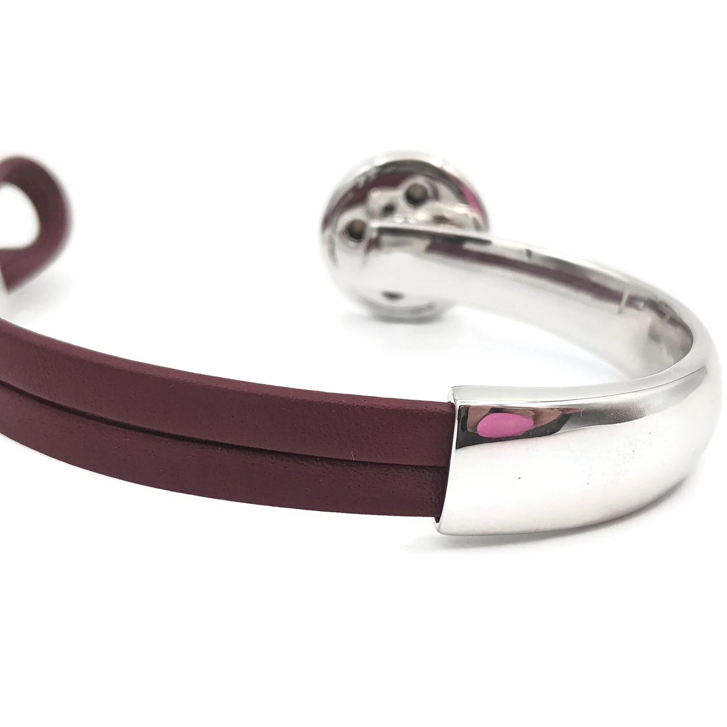 Multiple Myeloma Tree Of Life Leather Bracelet