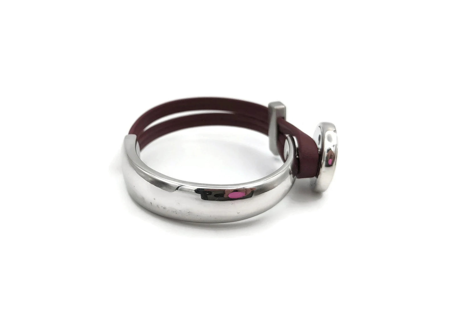 Multiple Myeloma Tree Of Life Leather Bracelet