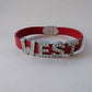 WEST Bling Bracelet with magnetic FOOTBALL clasp