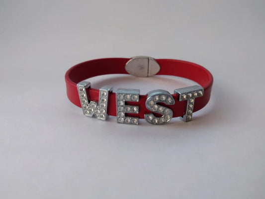 WEST Bling Bracelet with magnetic FOOTBALL clasp
