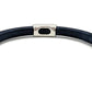 Navy Blue Long Tube Licorice Leather Bracelet