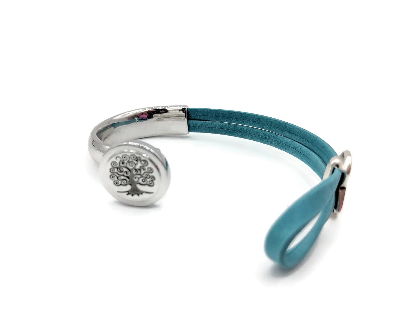 Ovarian Cancer Tree Of Life Half Cuff Bracelet