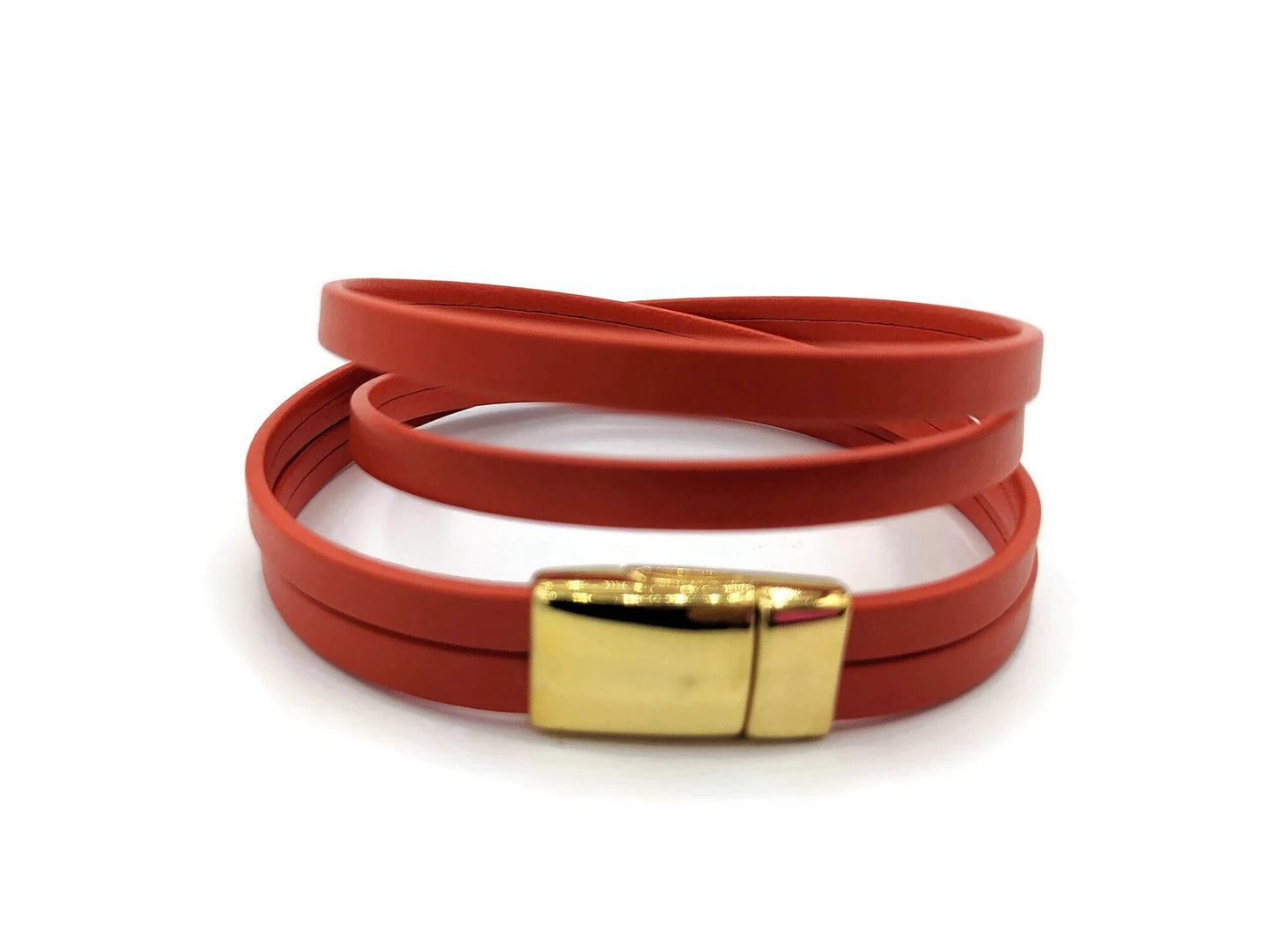 Kidney Cancer Leather Wrap Bracelet