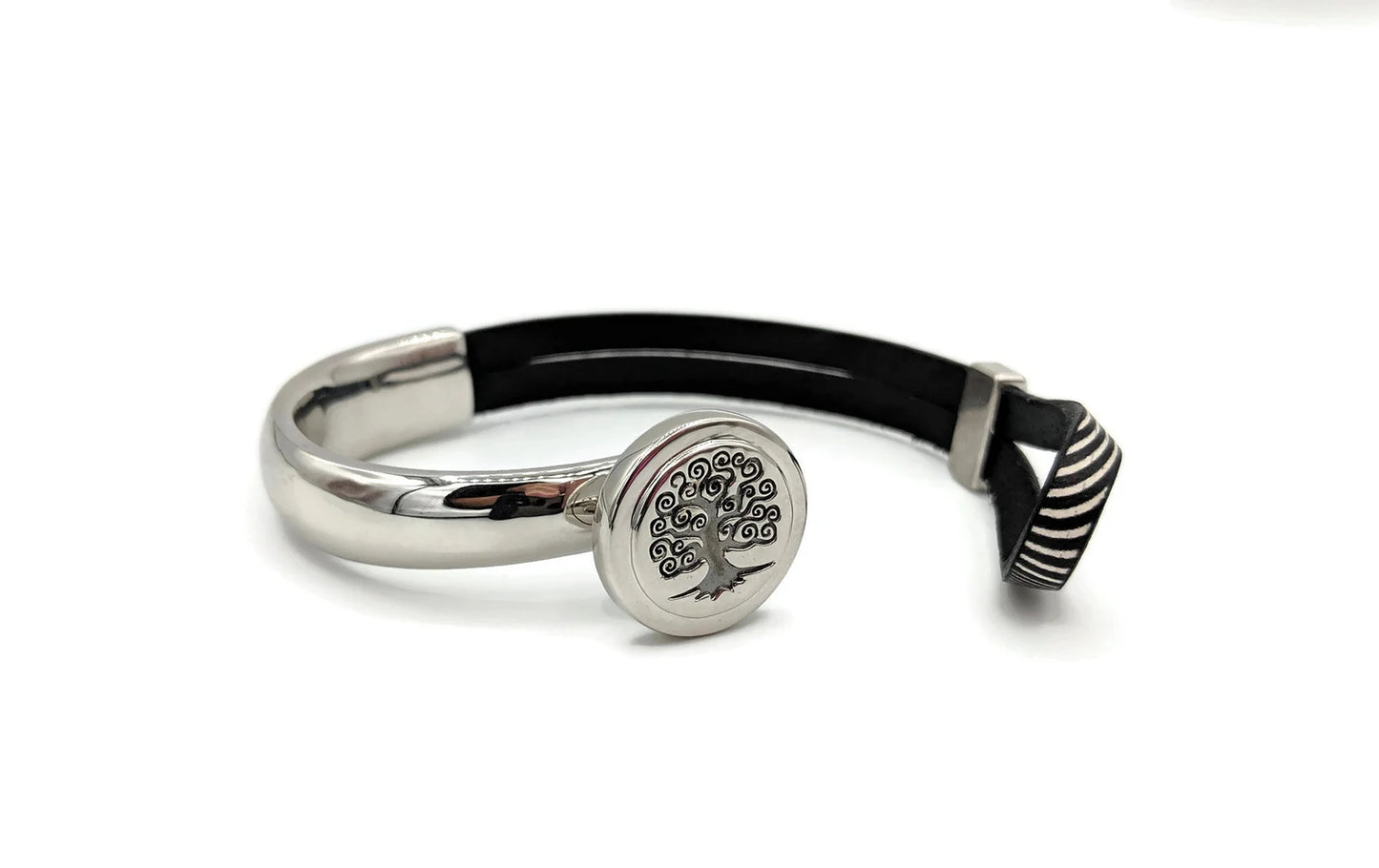 Carcinoid Cancer Zebra Print Awareness Bracelet