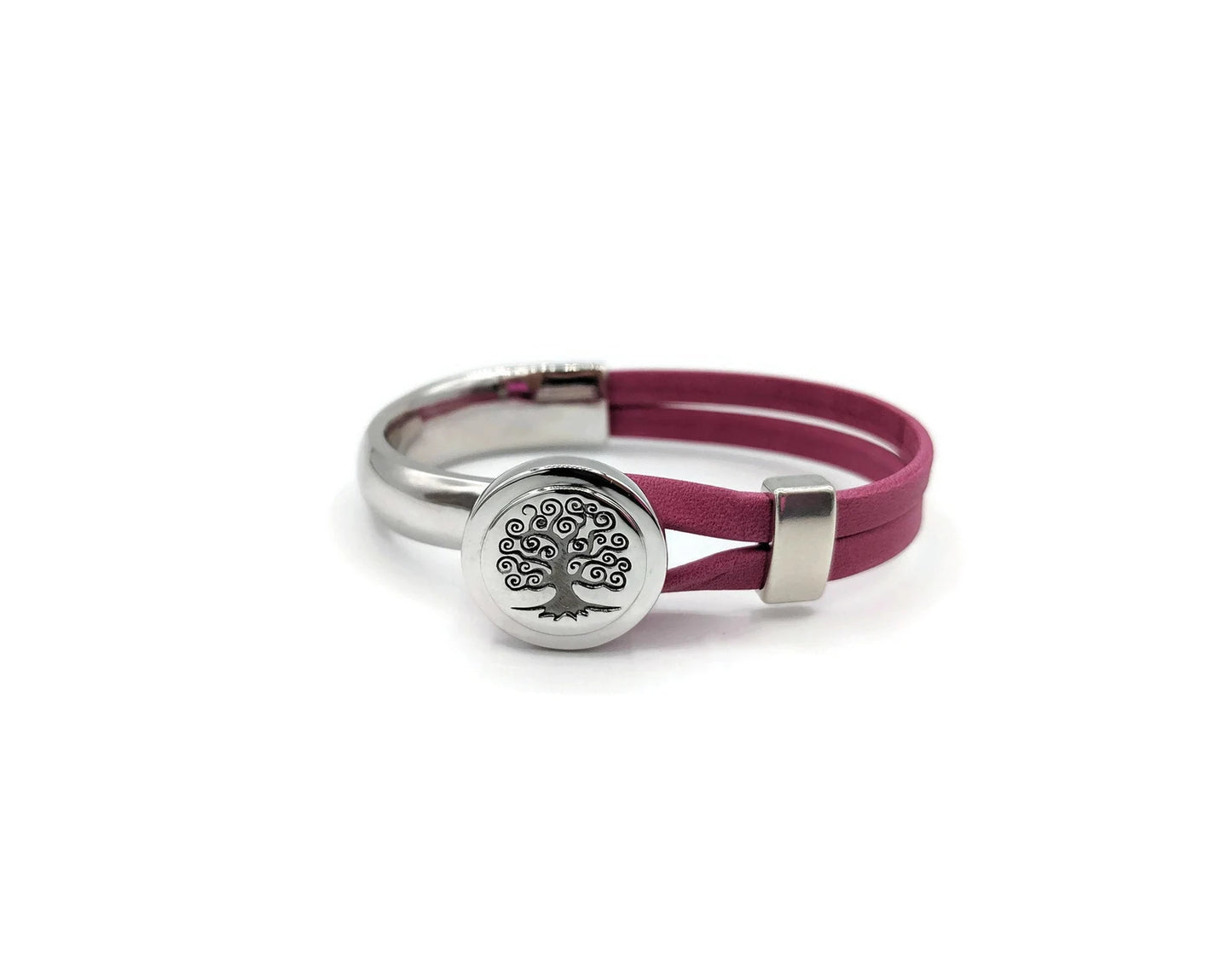 Breast Cancer Awareness Tree Of Life Bracelet