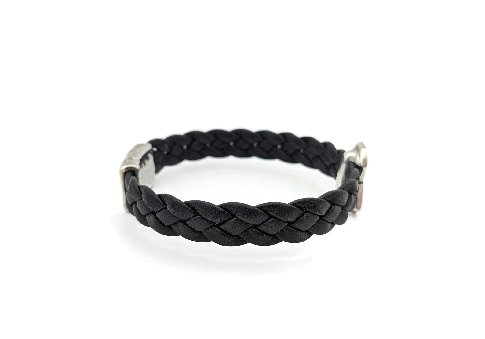 Buy Sarah Braided Double Strand Leather Mens Bracelet - Black at Amazon.in