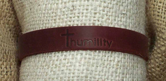 "Humility" Leather Bracelet