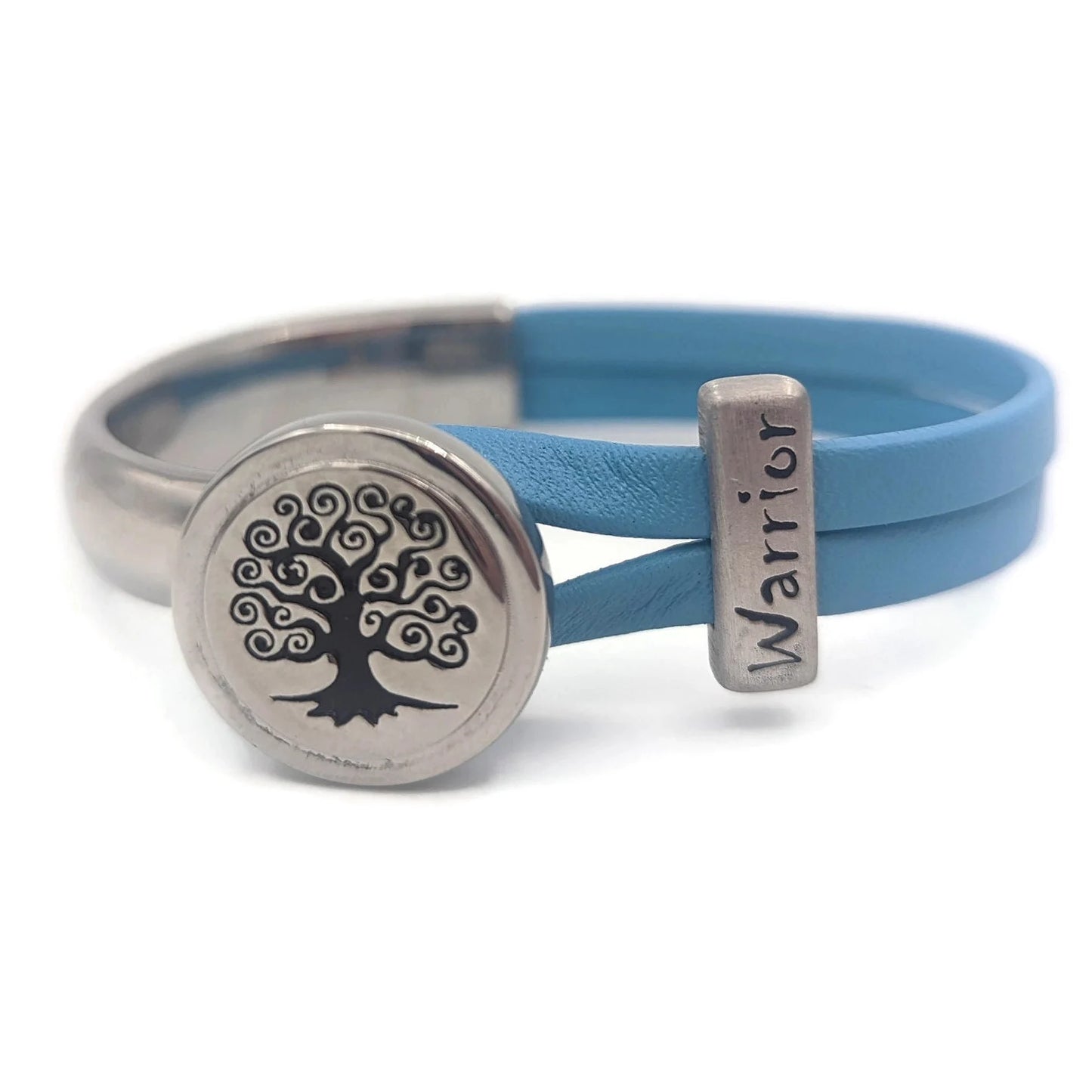 Prostate Cancer Tree of Life Half Cuff Bracelet