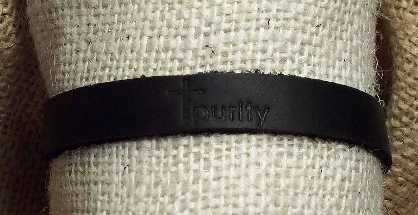 Handmade Leather Purity Bracelet