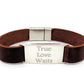 "True Love Waits" Leather Bracelet