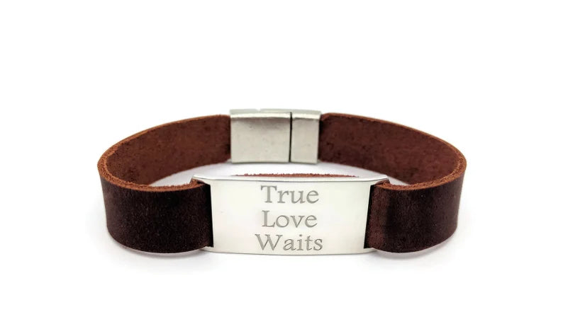 "True Love Waits" Leather Bracelet