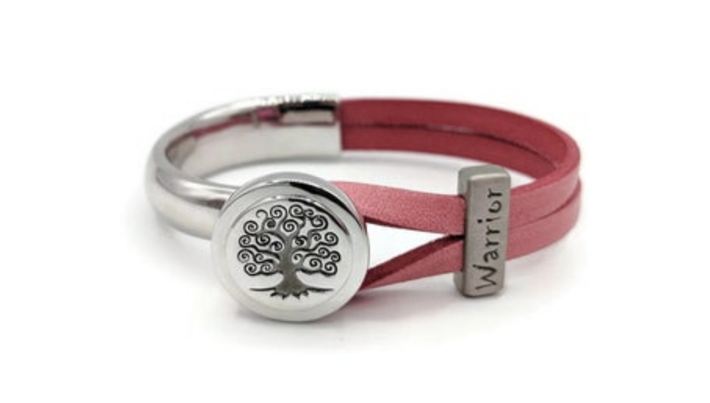 Breast Cancer Awareness Tree Of Life Bracelet